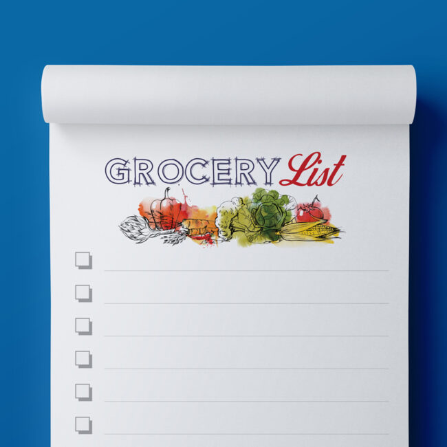 Personalized Grocery List Real Estate Notepads Low Minimum Bulk Order Personalized Promotional Product for Real Estate Agents